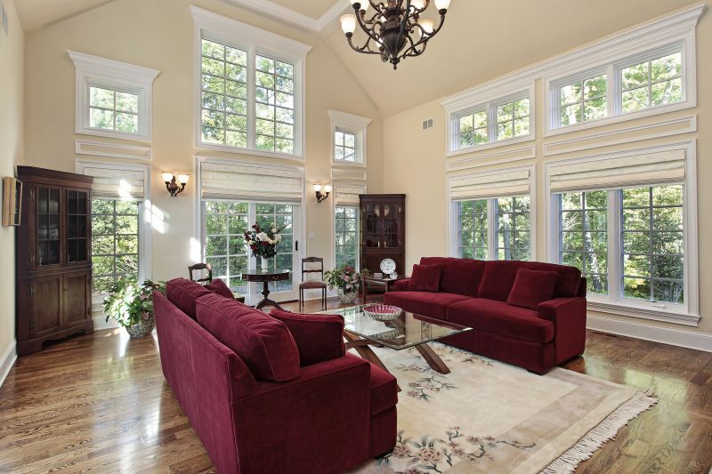 Elegant Window Installation on a Living Room
